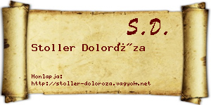 Stoller Doloróza névjegykártya